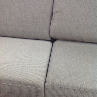 浜本工芸 ブラウン 布製 木製フレーム 2人掛けソファー【9650011】