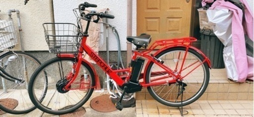 電動自転車　ブリジストン　ステップクルーズe レッド