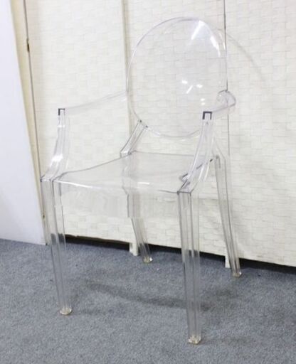 カルテル ルイゴースト イス チェア Louis Ghost ポリカーボネート クリスタル Kartell 椅子 中古家具 店頭引取歓迎 R4400)