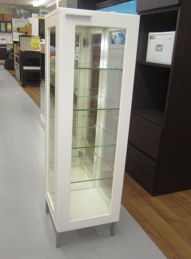 R209 全面ガラス  スリムコレクションケース4段、幅30cm 美品