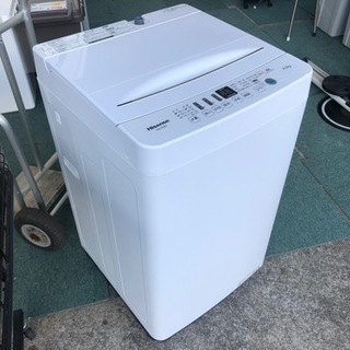 【リサイクルサービス八光　田上店　安心の3か月保証　配達設置ok】ハイセンス 4．5kg全自動洗濯機 オリジナル ホワイト HW-E4503