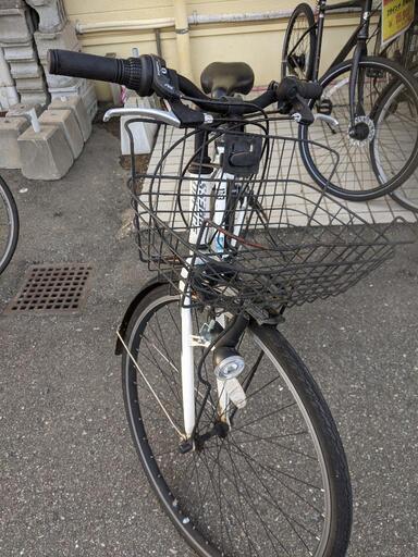 ●27インチ自転車/ホワイト/シマノ製7段変速ギア/税込¥16,390