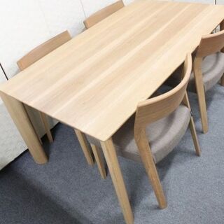 カリモク ダイニングセット 食堂テーブル 食堂椅子 DU5200 天然木 ピュアオーク シリコンアクリル Karimoku  中古家具 店頭引取歓迎 R4406)