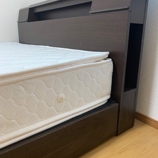 ☆ダブルベット☆ フレーム＆マット 引き出し付き 女性一人暮らし 使用