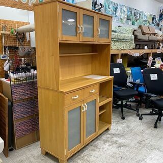 メッチャ可愛い！【愛品館 江戸川店】モモナチュラル　キッチンボード　食器棚　「お問い合わせ番号：151-007225-007」　配送可　代引き配送可 