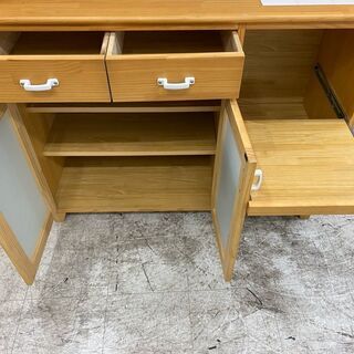 メッチャ可愛い！【愛品館 江戸川店】モモナチュラル　キッチンボード　食器棚　「お問い合わせ番号：151-007225-007」　配送可　代引き配送可 