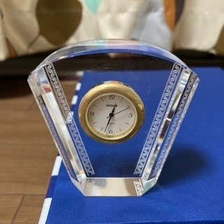 【値下】カガミクリスタル　置時計