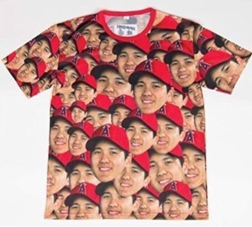 非売品　大谷翔平　顔だらけTシャツ