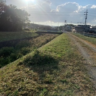 山科区　11月4日と5日で堤防　草刈り、草拾い手伝って下さい！