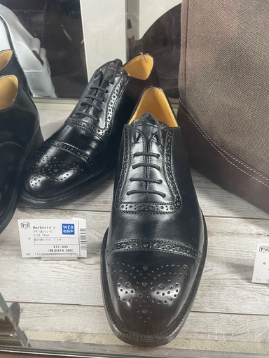 Burberrys メダリオンシューズ　26cm メンズ　ブラック