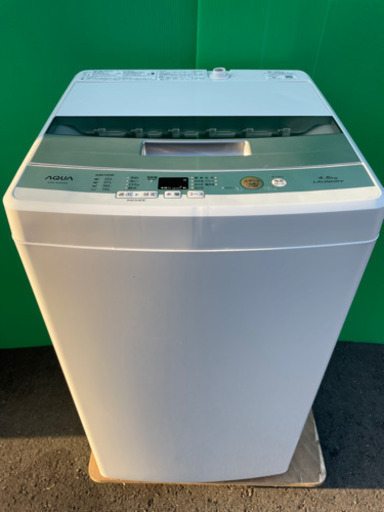 アクア　4.5キロ　2018年製　洗濯機　お譲りします