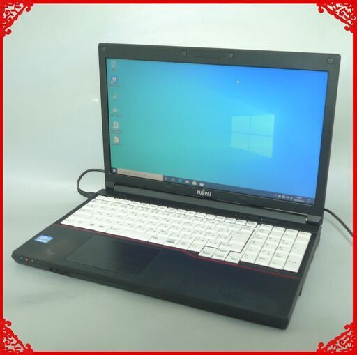即使用可能 ノートパソコン 中古良品 15.6型ワイド FUJITSU 富士通 A573/G 第3世代Core i5 4GB DVD-ROM テンキー付 Windows10 Office
