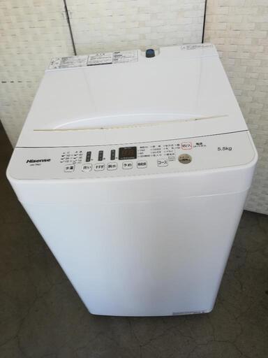 ⭐送料無料！2019年製の洗濯機がこの価格。絶対おすすめ！！⭐ハイセンス洗濯機5.5kg⭐ご来店大歓迎⭐JK35
