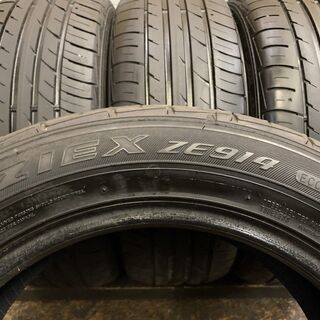 FALKEN ZIEX ZE914 225/55R17 17インチ 夏タイヤ 4本 2017年製 アルファード セルシオ シーマ スカイライン等　(TH490)クレジットカード QRコード決済可能