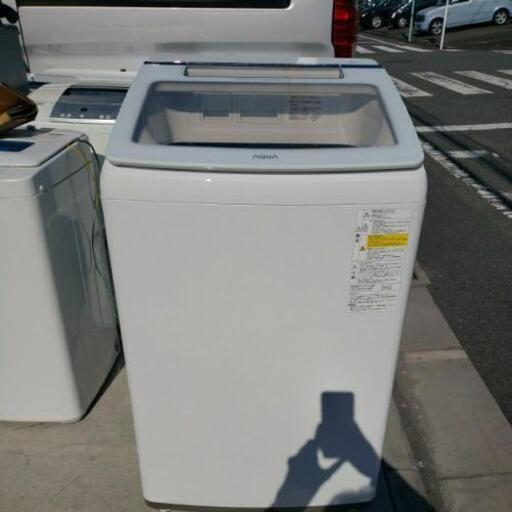 ☆美品☆AQUA 電機洗濯乾燥機 洗濯容量10.0kg AQW-GTW100G 2018年製 乾燥容量5.0kg ホワイト 直接引取大歓迎！