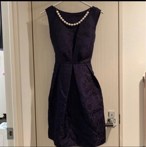 結婚式お呼ばれドレスネイビーワンピース ちょび 高田馬場のドレスの中古 古着あげます 譲ります ジモティーで不用品の処分