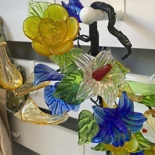 インテリア　ガラスの花瓶