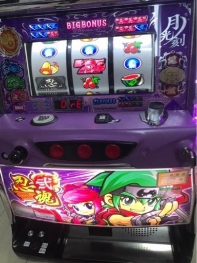 パチスロ 忍魂　烈火ノ章 実機【コイン不要機付けます！】