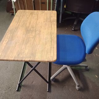 折りたたみテーブル・椅子セット 傷や汚れ無【１１月末まで!】