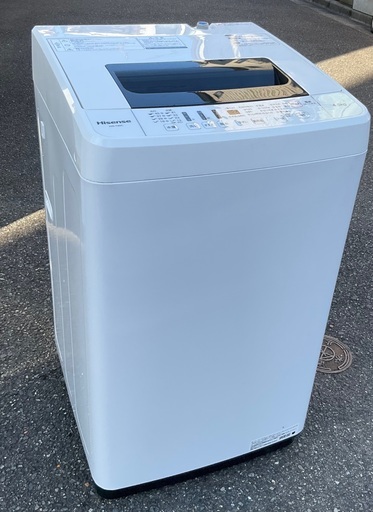 【RKGSE-606】特価！ハイセンス/Hisense/4.5kg洗濯機/HW-T45C/中古/2019年製/当社より近隣無料配達OK！
