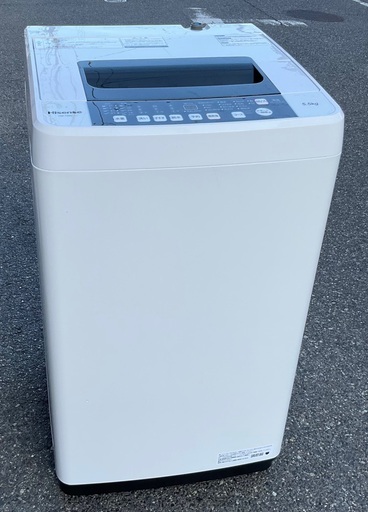【RKGSE-607】特価！ハイセンス/Hisense/5.5kg洗濯機/HW-T55C/中古/2020年製/当社より近隣無料配達OK！