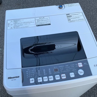 RKGSE-607】特価！ハイセンス/Hisense/5.5kg洗濯機/HW-T55C/中古/2020