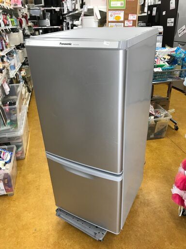 Panasonic パナソニック 138L 2ドア ノンフロン冷蔵庫 NR-B146W-S 右開き