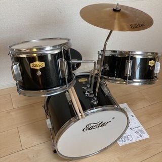 売れました⭐︎Eastar  キッズ　本格ドラムセット　人気色ブラック系