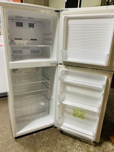 札幌市内配送無料 3ヶ月保証 美品 ユーイング 2018年製 2ドア冷凍冷蔵庫 140L UR-F140J(W)