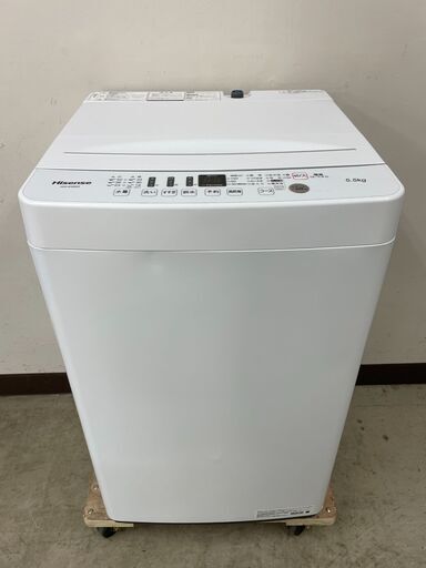 取引場所　南観音　K　2110-467　Hisense　全自動電気洗濯機　HW-E5503　ホワイト　2020年製　5.5㎏