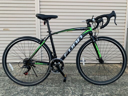 新品★未使用　ロードバイク　700×28C　シマノ製14段変速  ブラック/グリーン
