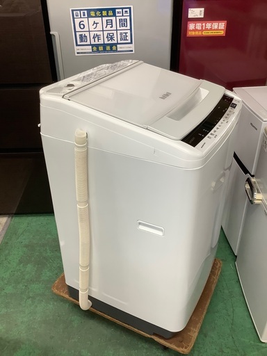 安心の1年保証付！！ HITACHI 8.0kg全自動洗濯機 BW-V80E 2019年製