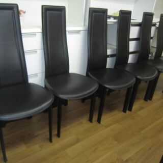 R323 高級 IDC大塚家具 トップガラスダイニング7点セット、幅210cm 美品