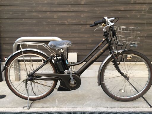 地域限定送料無料　ヤマハ　パス　ミナ　新基準　12,8AH　黒　アシスタ　ビビ　神戸市　電動自転車
