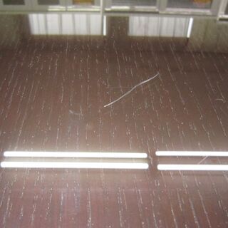 R323 高級 IDC大塚家具 トップガラスダイニング7点セット、幅210cm 美品