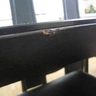 R323 高級 IDC大塚家具 トップガラスダイニング7点セット、幅210cm 美品