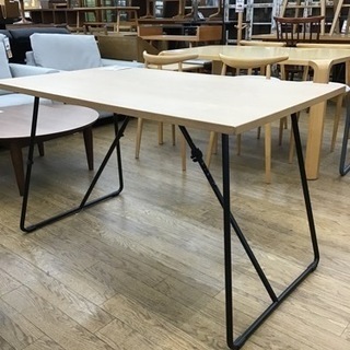 KJ-94【ご来店頂ける方限定】無印良品 オーク材 折りたたみテーブル 