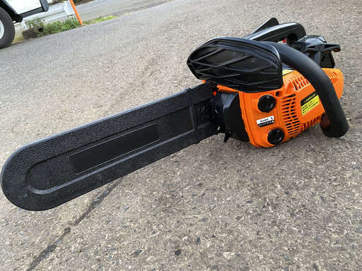 現物確認歓迎 動作品 EARTH MAN アースマン 25.4cc　エンジン チェーンソー CSE-140E 　バーサイズ350mm
