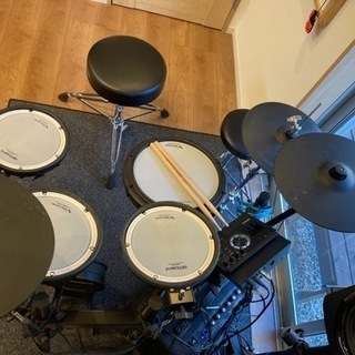 Roland（ローランド）TD-17KVX-S V-Drums  Kit / ハイハットスタンド、イス、ペダル、スティック、純正マット、ヘッドフォン