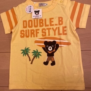 値下げ！DOUBLE-B 新品黄色Tシャツ　90サイズ