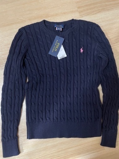 未使用　ポロラルフローレン　POLO RALFH LAUREN ケーブルニットコットンセーター