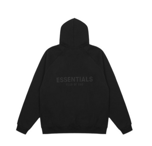 essentials パーカー ブラック