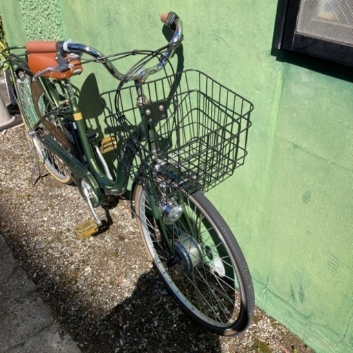 【お譲り先決まりました】電動自転車　アシスト　26インチ　グリーン お譲り先決まりました】電動自転車 アシスト 26インチ グリーン
