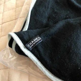 シャネル　大判ストール　使用一回　カシミア　シルク