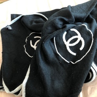 シャネル　大判ストール　使用一回　カシミア　シルク