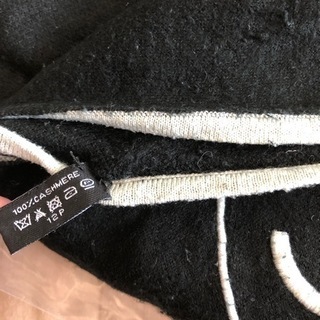 シャネル　大判ストール　使用一回　カシミア　シルク