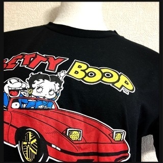 ꒰Betty Boop꒱ベティーブープ Tシャツ 黒トップス レ...