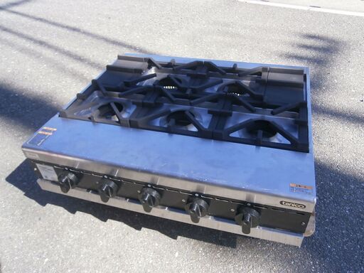 ☆中古品 タニコー 卓上ガスコンロ TMS-TGD-5LP 5口 卓上ガスコンロ 2017年製 ガステーブル LPガス 動作問題なし☆