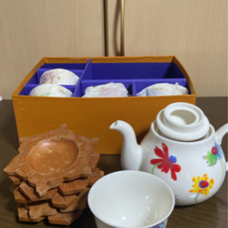 KENZO ケンゾー 茶器 セット 北海道木細工のコースター付き