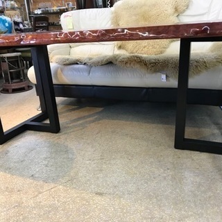 一枚板ダイニングテーブル　ブビンガ 無垢材